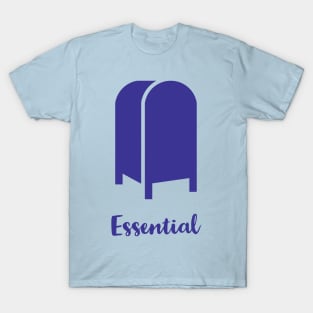 Essential Postal Box Post Office USPS Blue T-Shirt